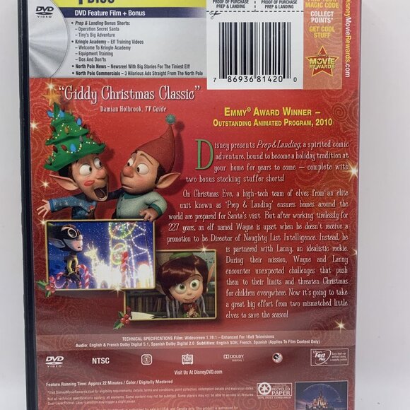 Prep and Landing Widescreen DVD Movie Rated TV G Disney NTSC - Picture 3 of 4